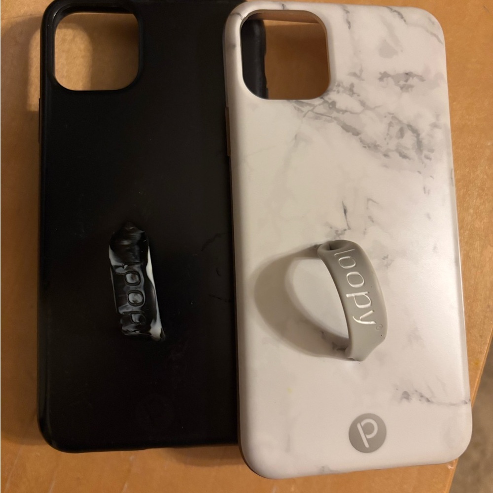 Loopy Case Black and White Marble Phone Cases